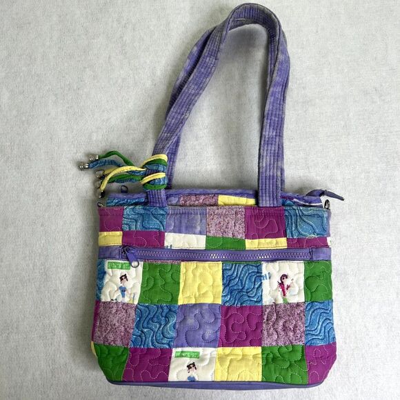 DSQ Vintage Quilted Multicolor Purse - Picture 1 of 8